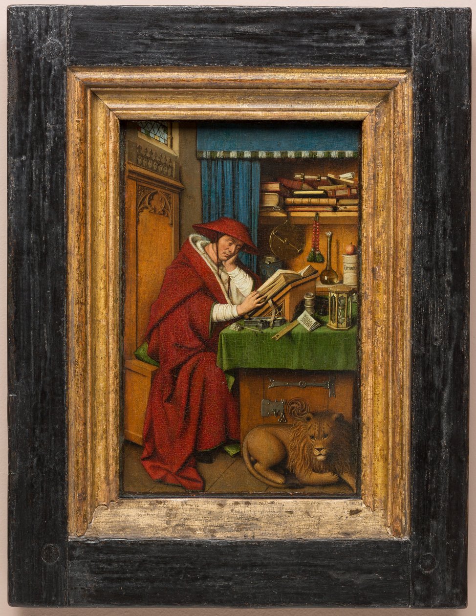 Hieronymus i sit arbejdsværelse af Jan van (attr. to) Eyck