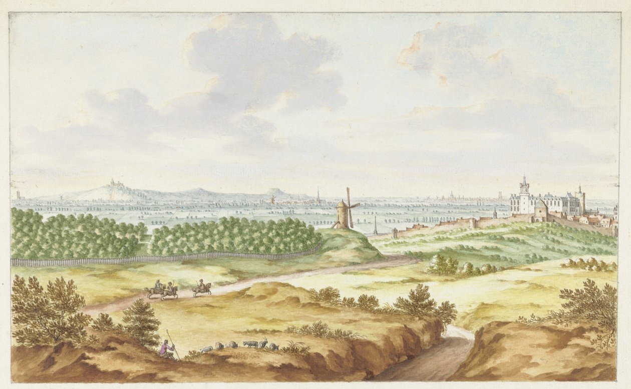 Udsigt over Cleves af Galgenberg af Jan van Call (I)