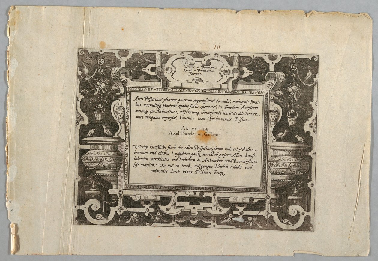 Print, plade af Jan van Doetechum the Elder