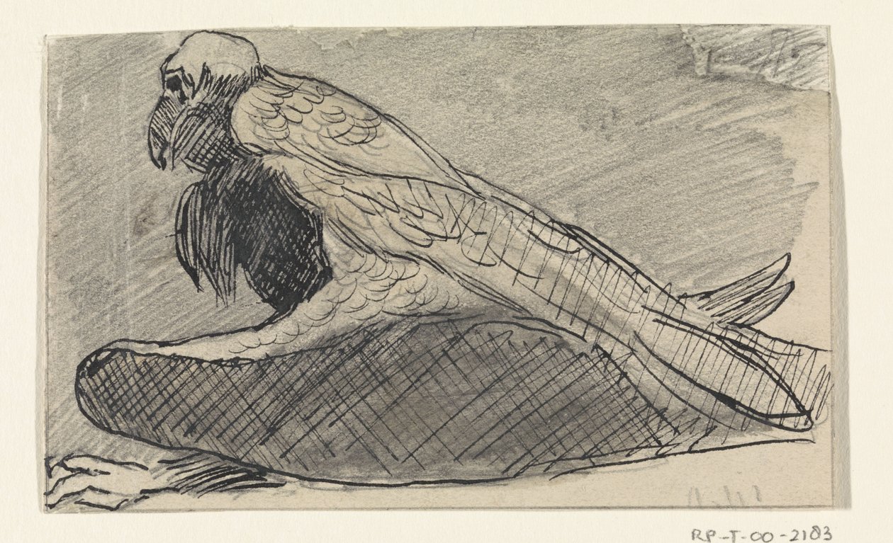 siddende grib af Jan van Essen
