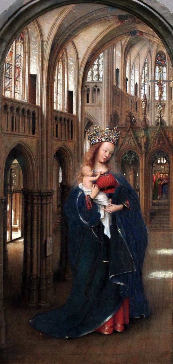 Tysk: Die Madonna in der Kirche Madonna i kirken af Jan van Eyck