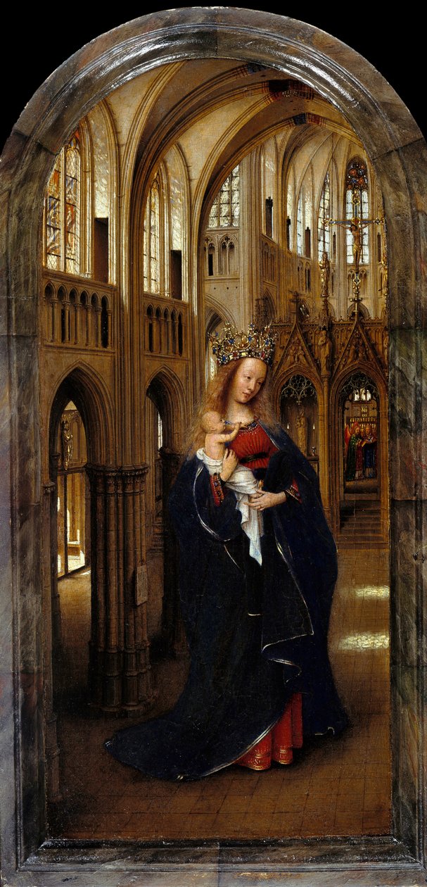 Tysk: Die Madonna in der Kirche Madonna i kirken af Jan van Eyck