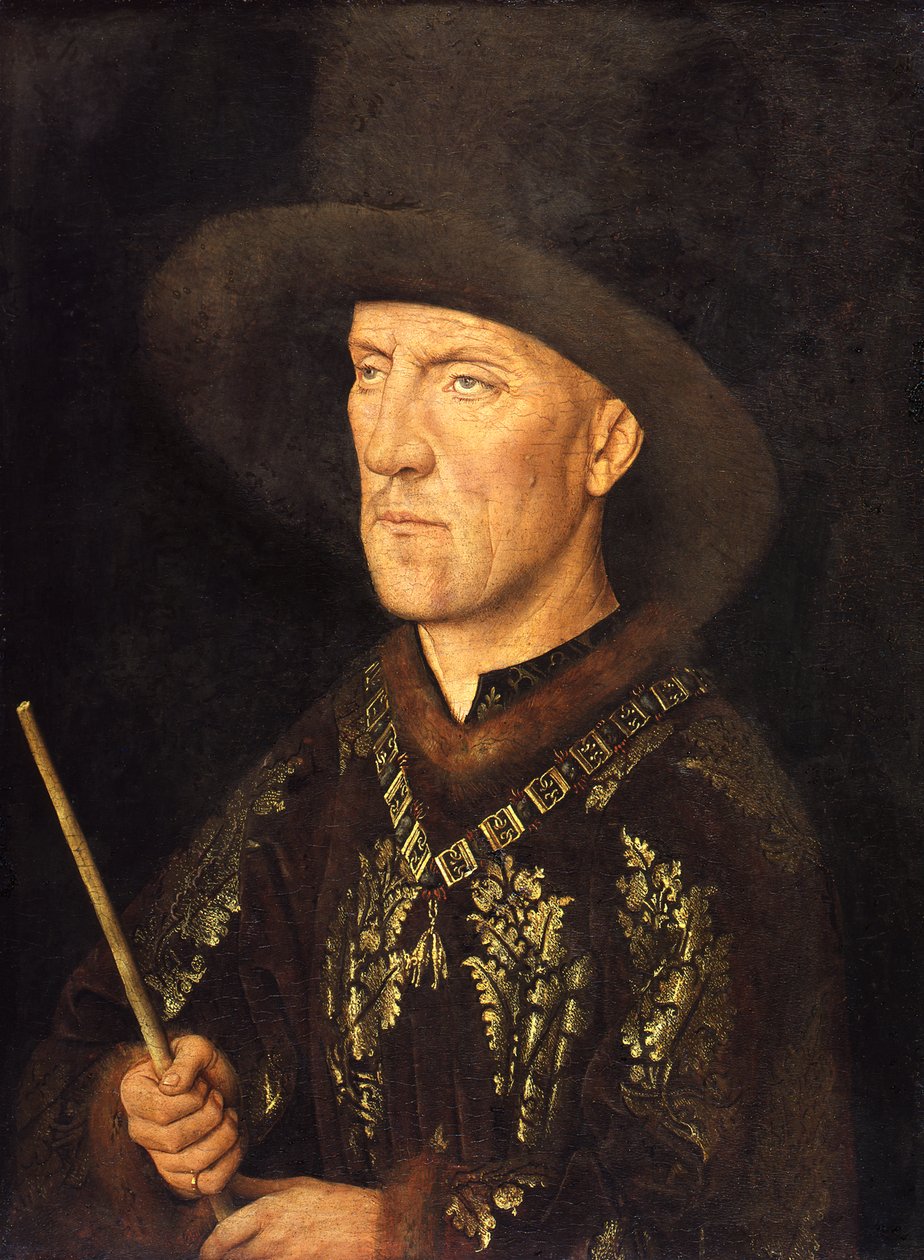 Portræt af Baudouin de Lannoy af Jan van Eyck
