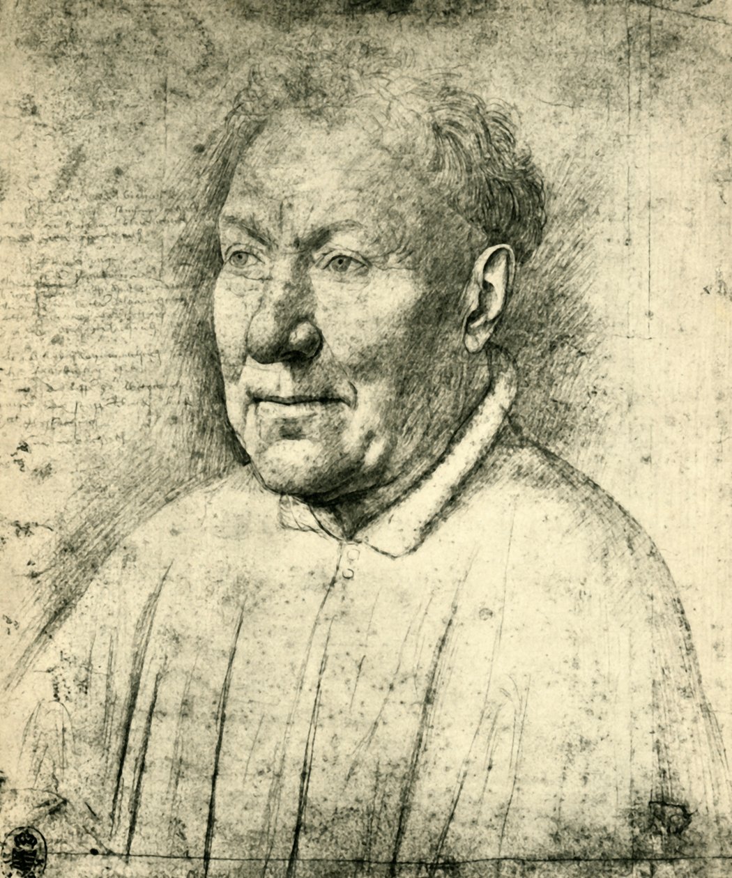 Portræt af kardinal Niccolò Albergati, c1430, 1943. af Jan van Eyck