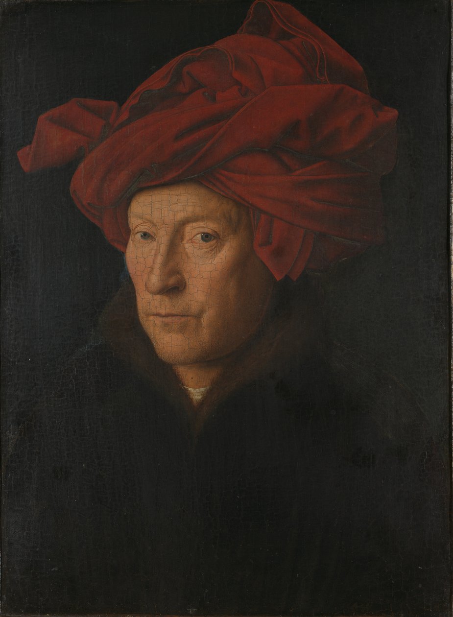 Portræt af en mand (selvportræt) af Jan van Eyck