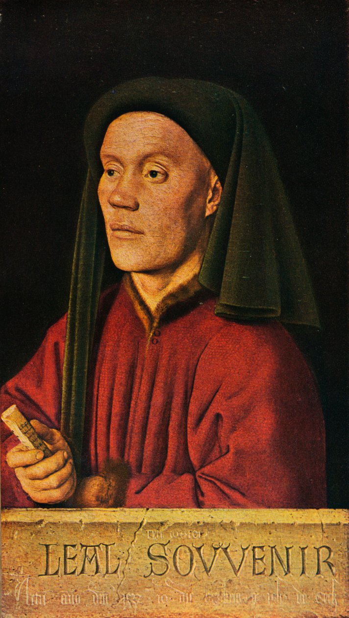 Portræt af en mand Léal Souvenir, 1432, 1909 af Jan van Eyck