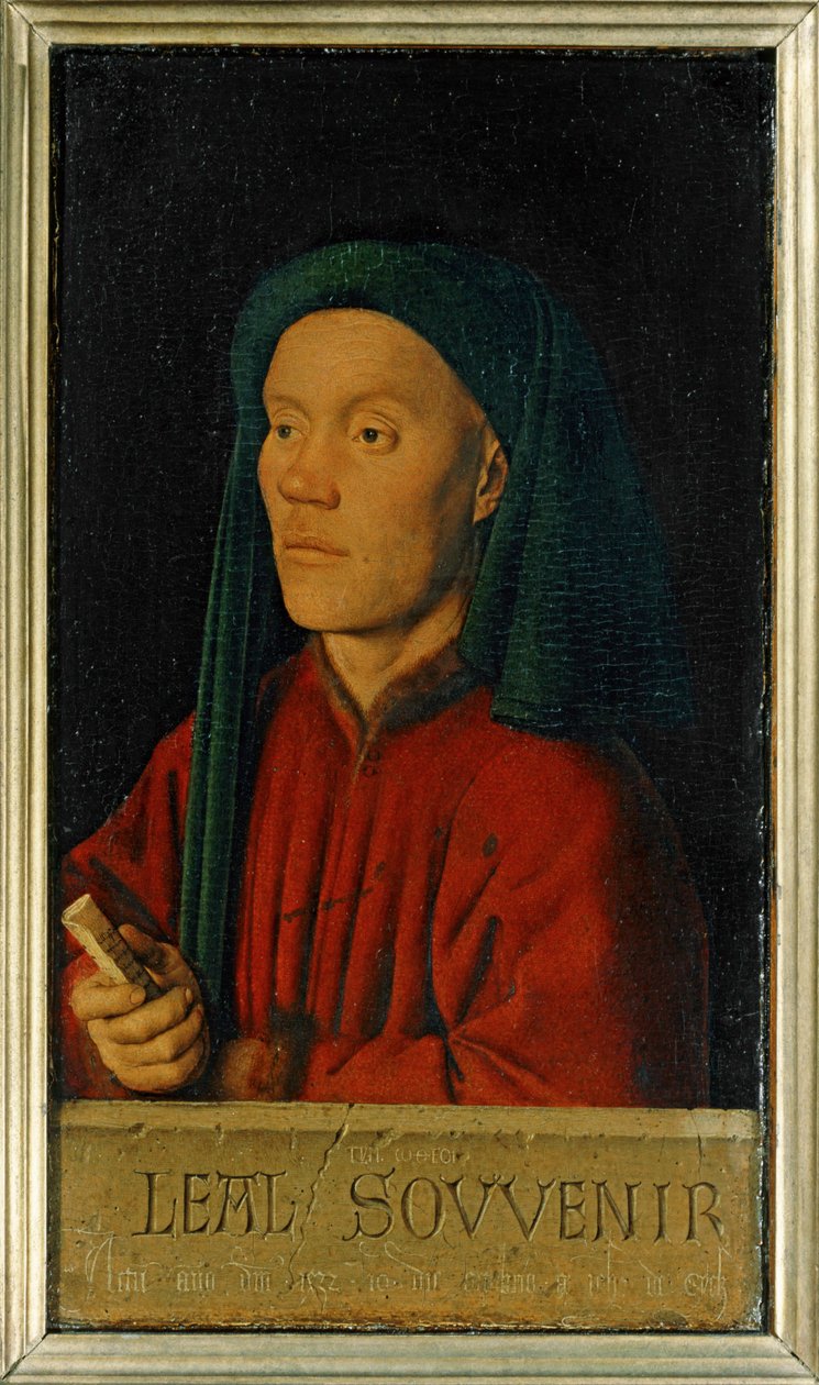 Portræt af en ung mand ... af Jan van Eyck