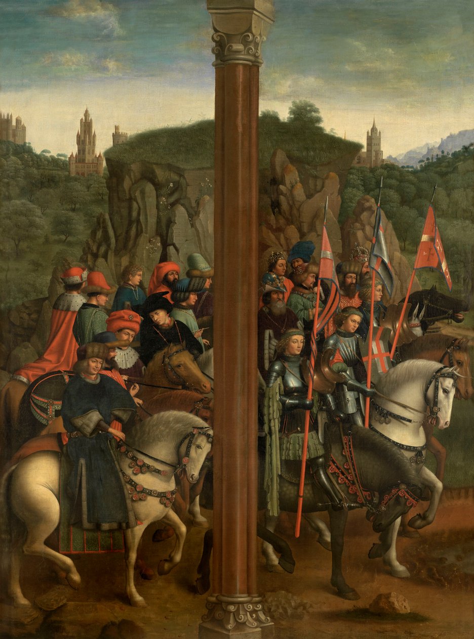 Kristi riddere og de retfærdige dommere af Jan van Eyck