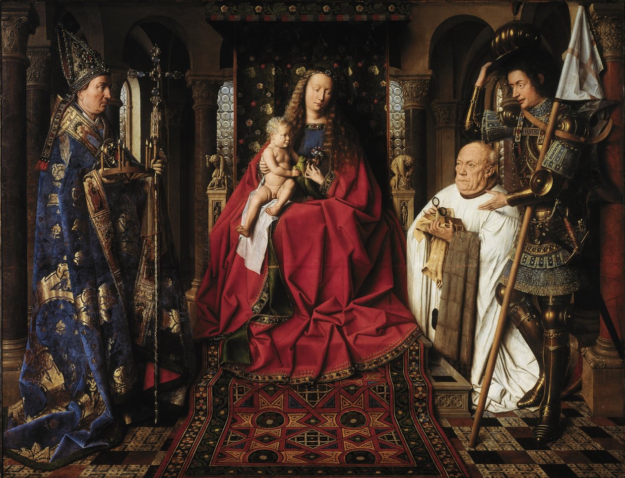 Madonnaen med Canon van der Paele, 1436 af Jan van Eyck