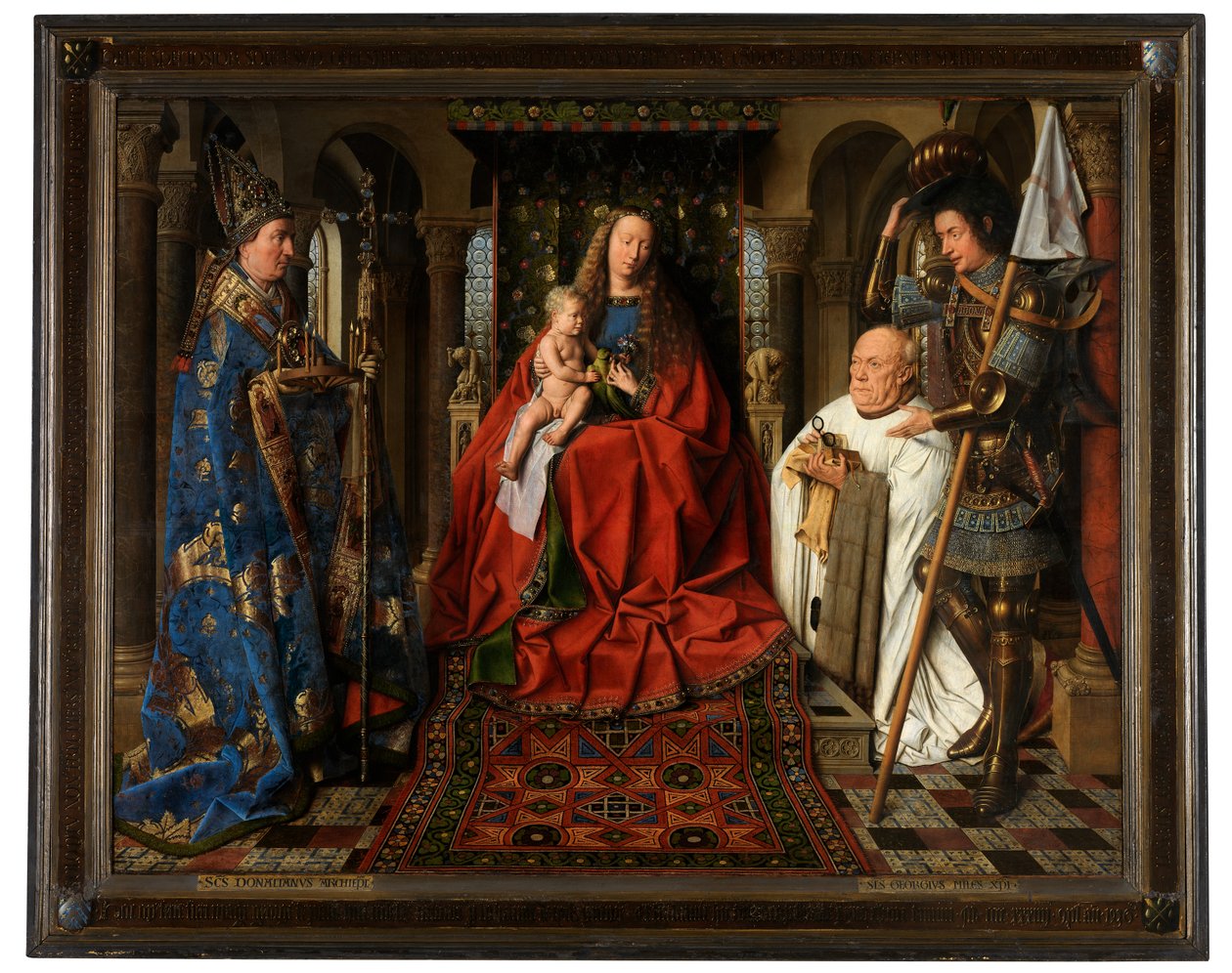 Jomfruen og barnet med kanon Joris van der Paele af Jan van Eyck