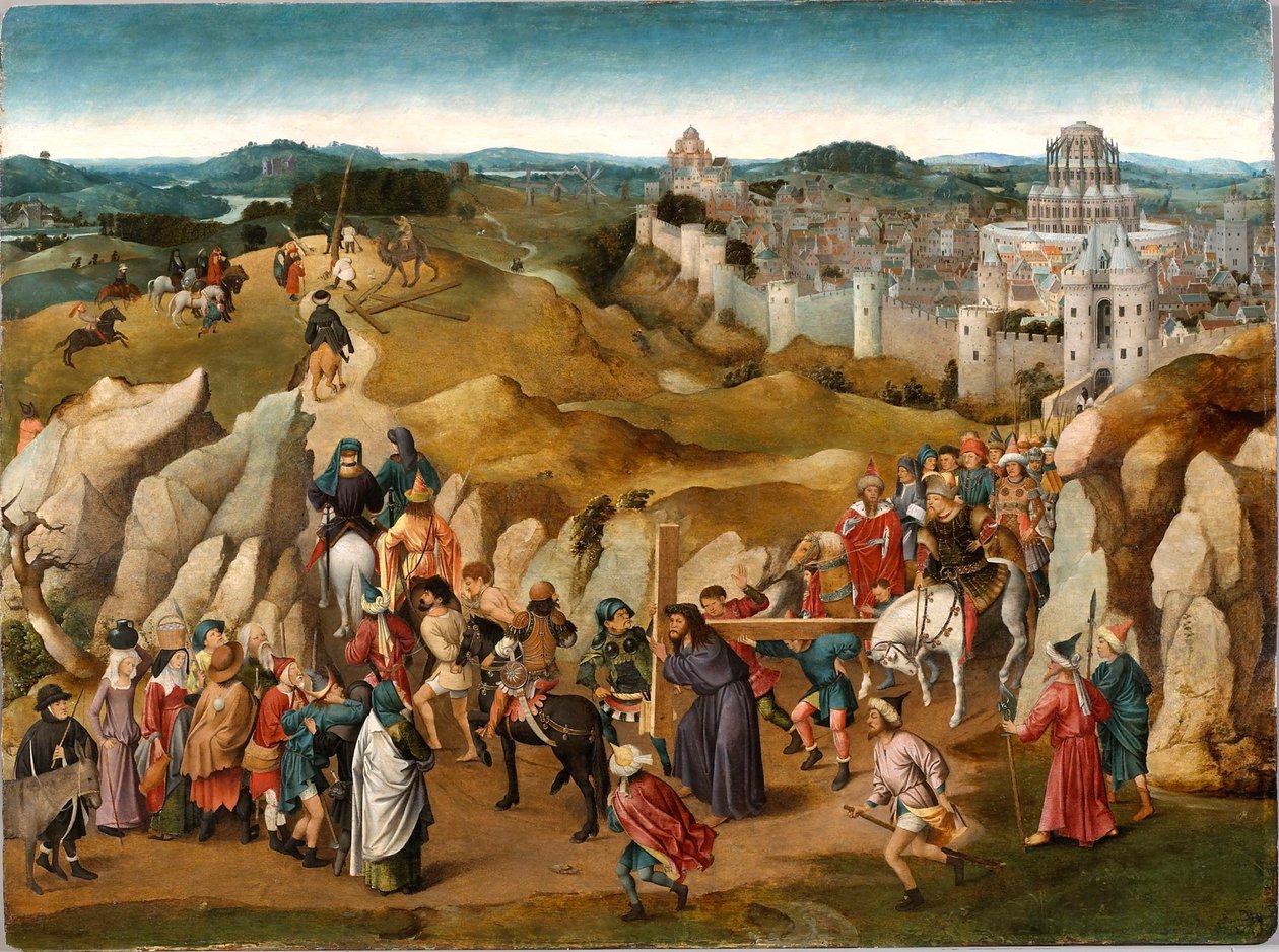 Vejen til Golgata, ca. 1505-1510. af Jan van Eyck