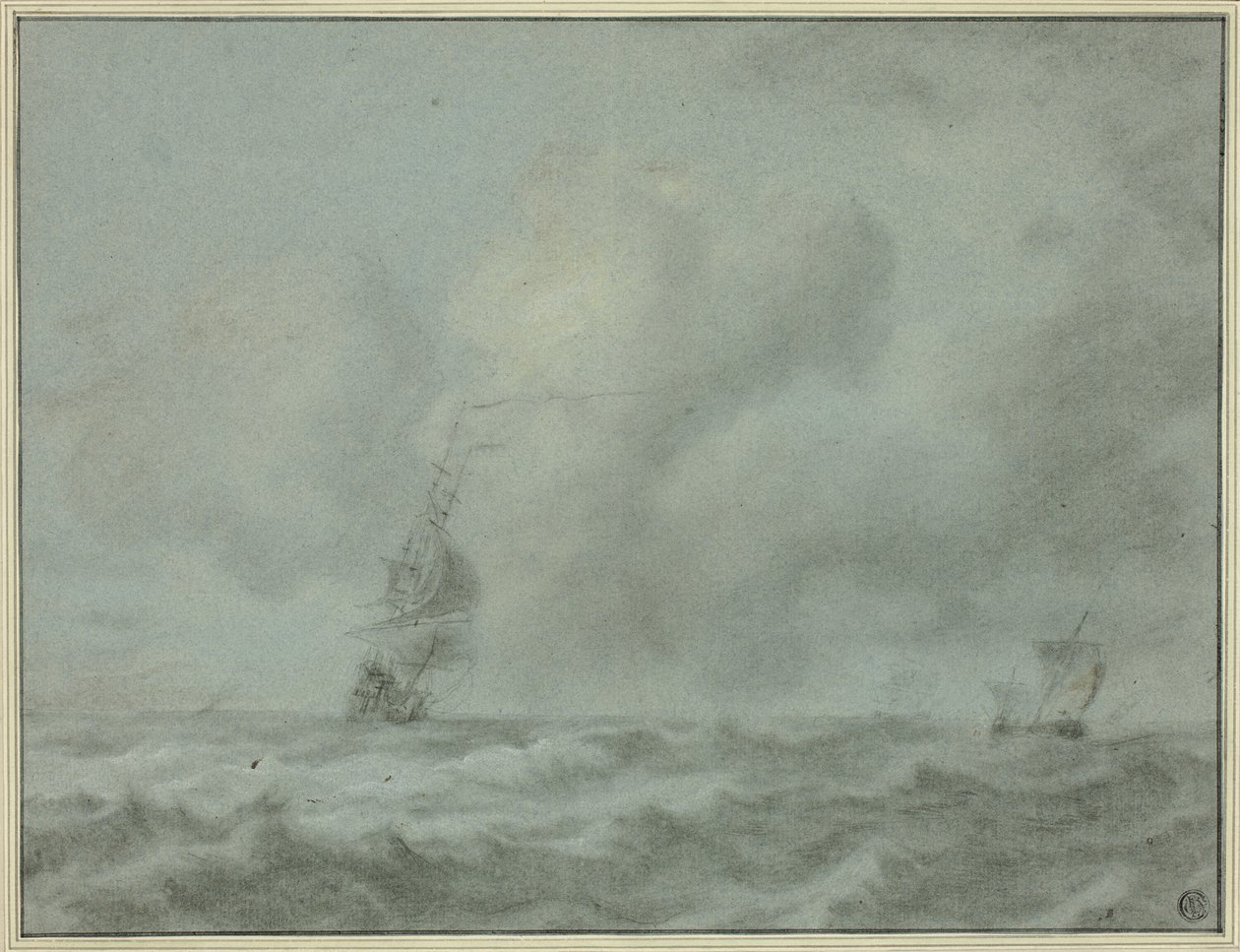 Både på havet af Jan van Goyen