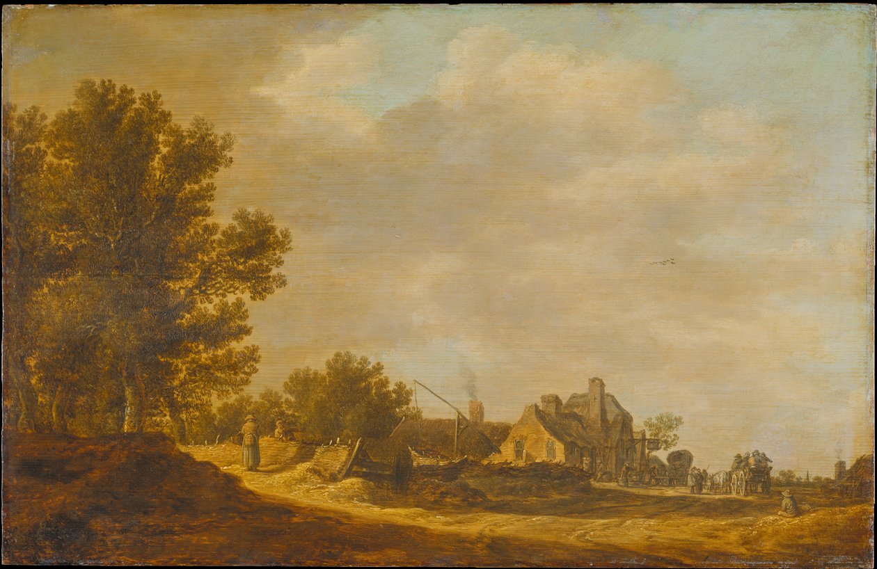 Landskab med kro af Jan van Goyen