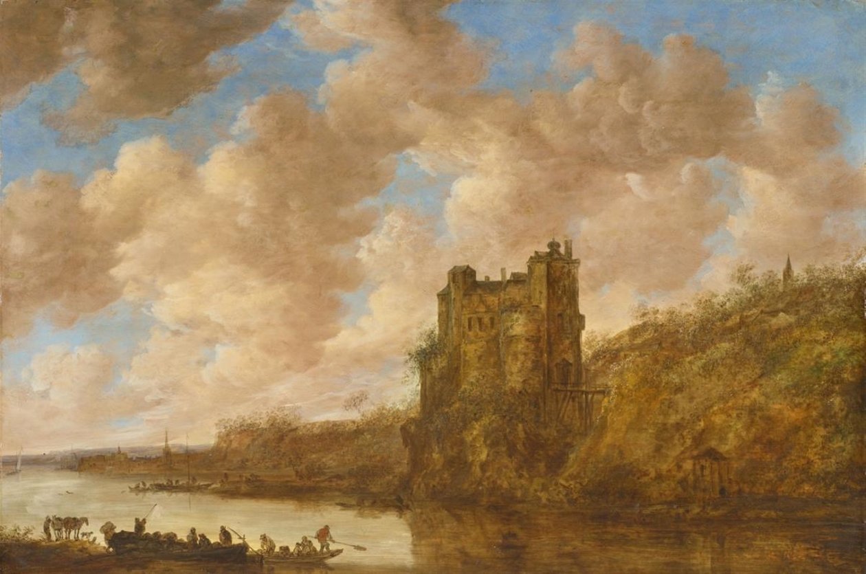 Stort slot af Jan van Goyen