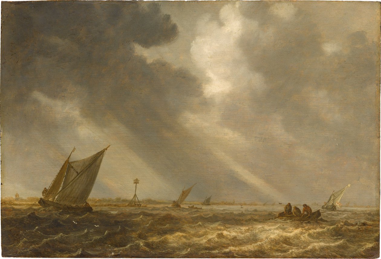 Storm på Haarlemmermeer af Jan van Goyen