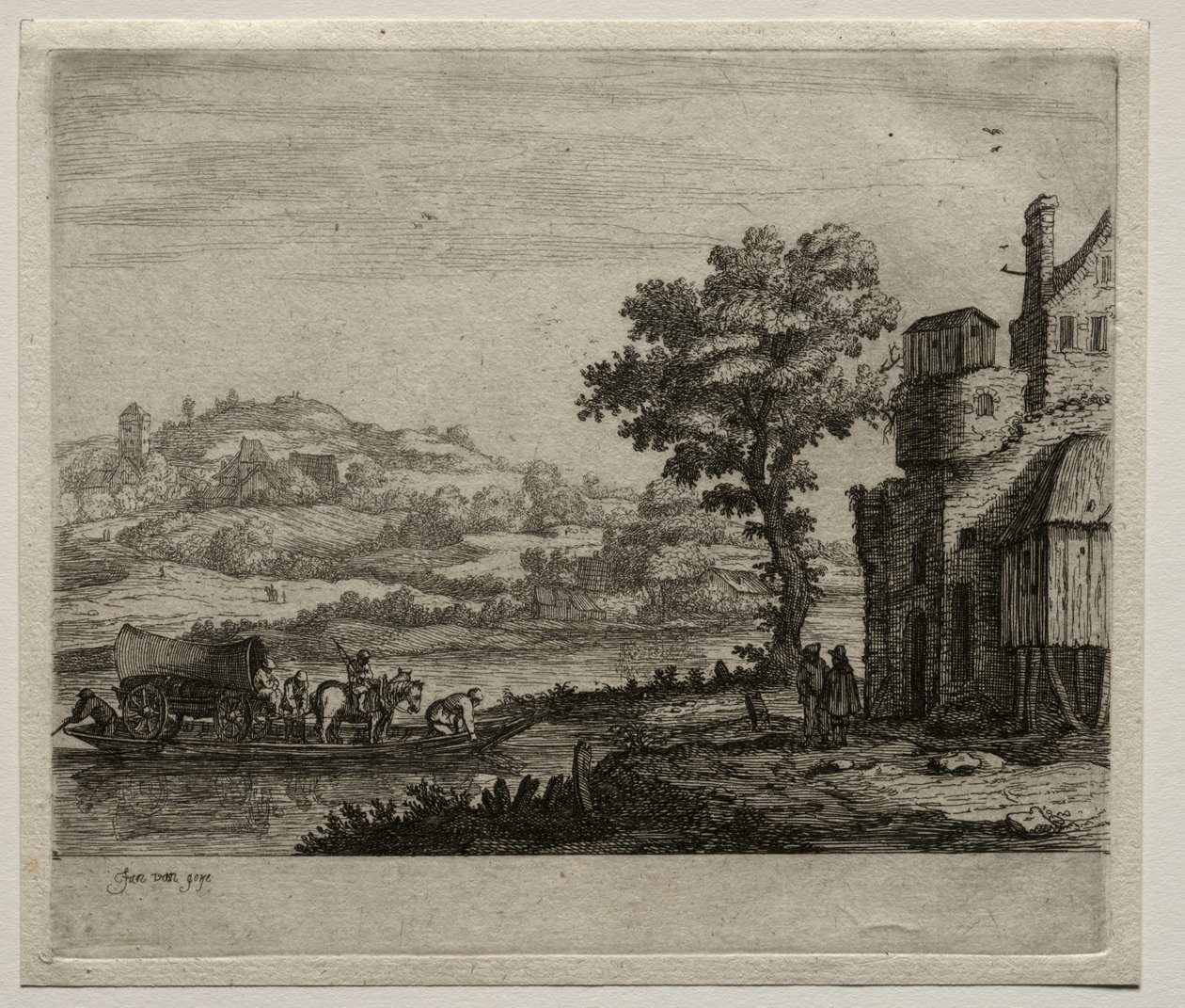 Færgebåden af Jan van Goyen