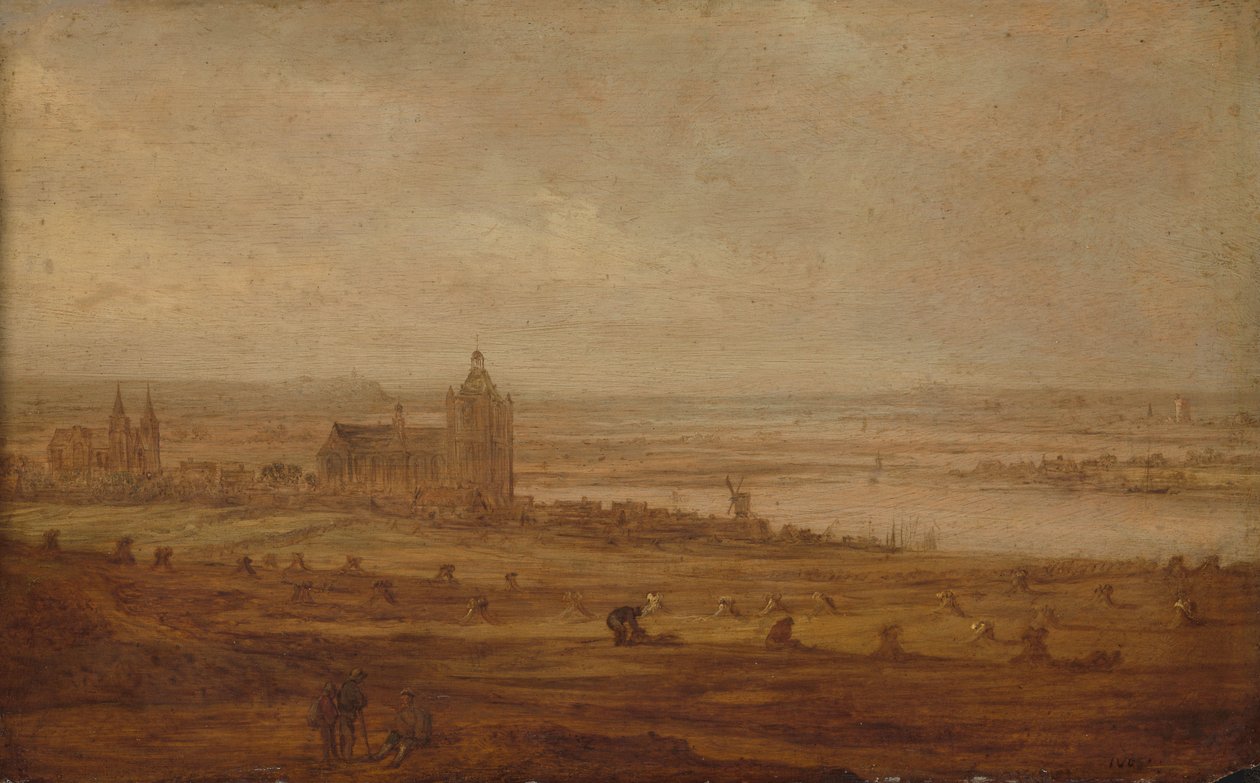 Udsigt over Arnhem af Jan van Goyen