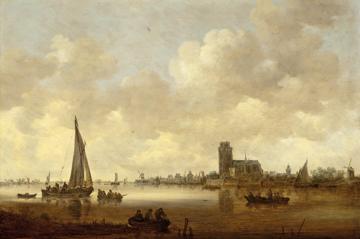 Udsigt over Dordrecht af Jan van Goyen