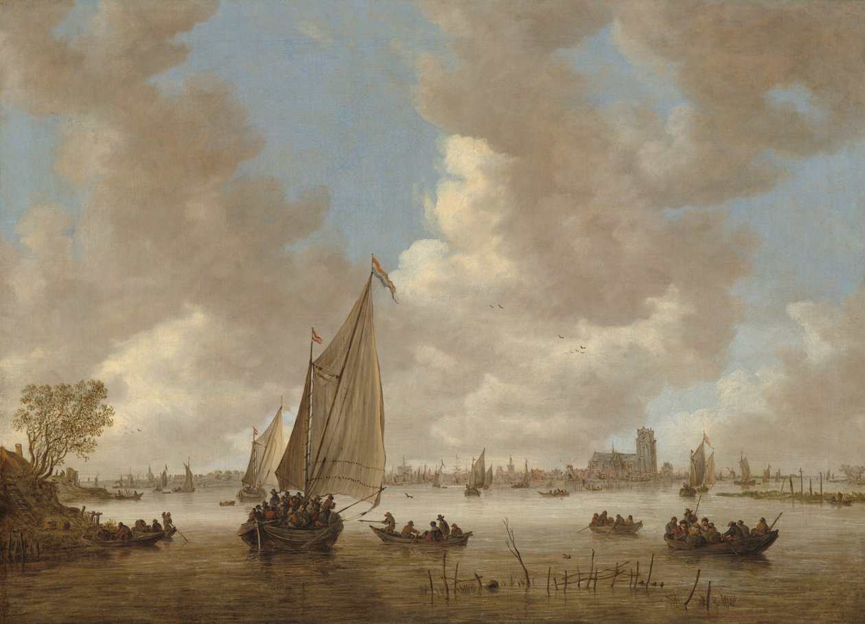 Udsigt over Dordrecht fra nord af Jan van Goyen