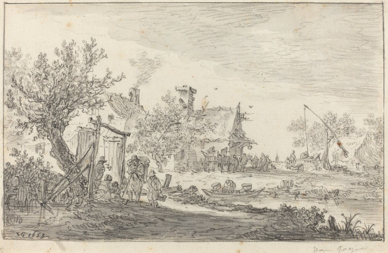 Wayside Inn af Jan van Goyen