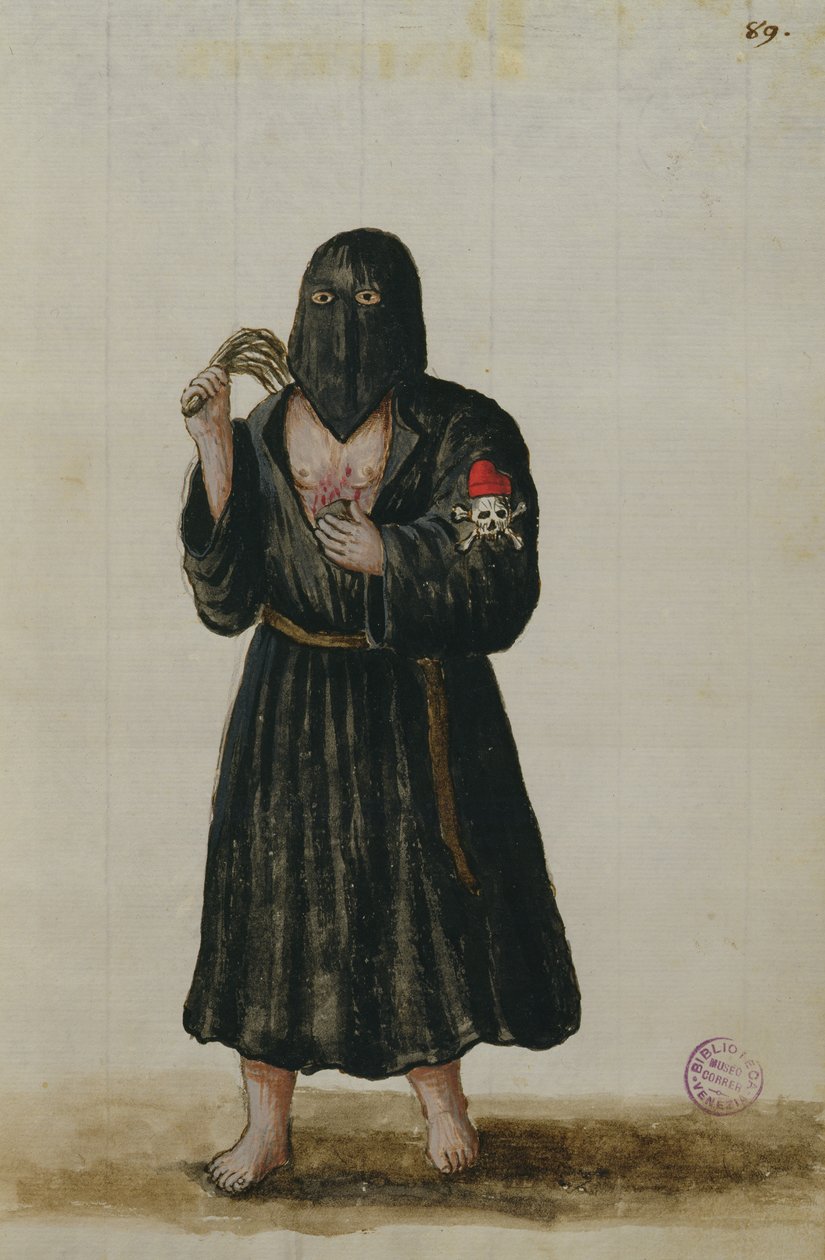 A Penitent (pen & blæk og wc på papir) af Jan van Grevenbroeck