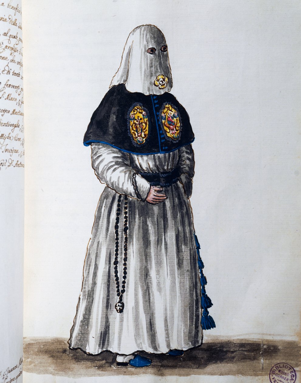 Confraternity of the Intercession of Our Lady of Health, grundlagt i 1662 i sognekirken Sts Vito og Modesto i Venedig, bind II, f 81, af Giovanni di Grevembroch eller Grevenbroch (1731-1807) af Jan van Grevenbroeck