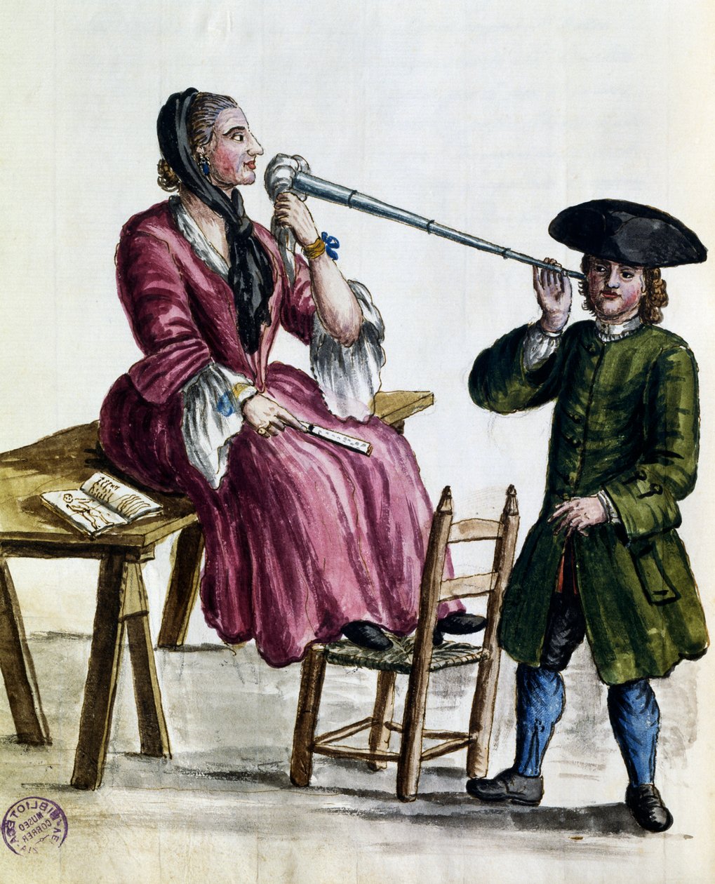 Forudsigelse af held, illustration fra kostumer af venetianere i næsten alle aldre, flittigt indsamlet og malet i det 18. århundrede, Giovanni di Grevembroch (1731-1807) af Jan van Grevenbroeck