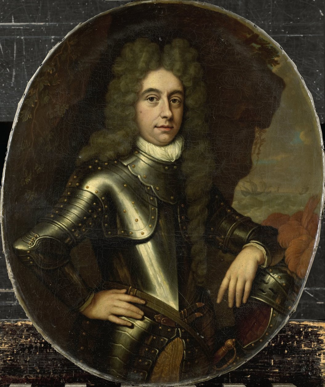 Portræt af Harmen Lineslager (1664-1704) af Jan van Haensbergen