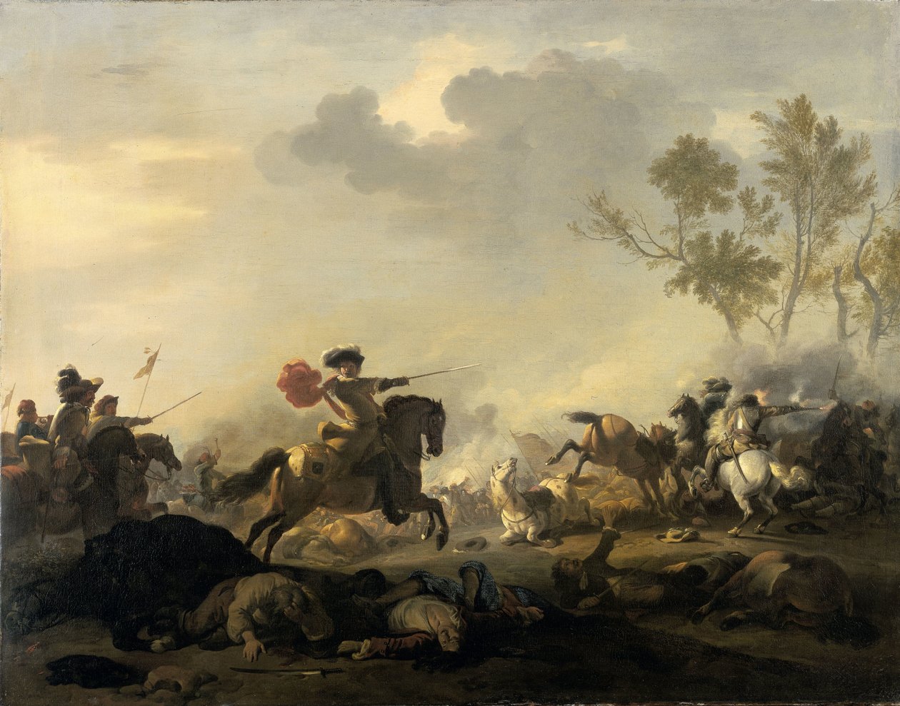 Kavaleri angreb af Jan van Huchtenburg