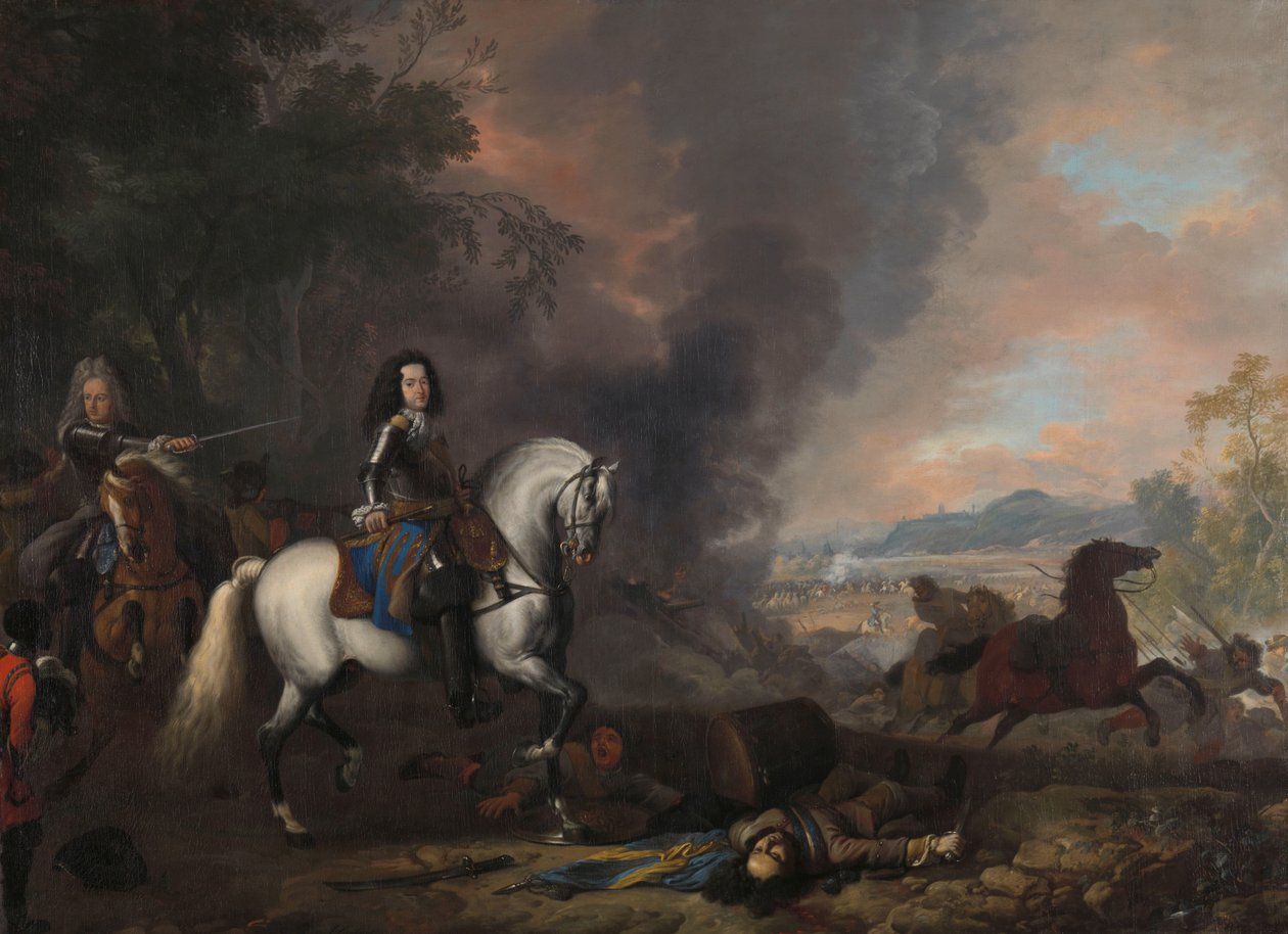 Henry Casimir II, Prins af Nassau-Dietz, i et slag Hendrik Casimir II (1657-96), prins af Nassau-Dietz, som kommandør ved et slag af Jan van Huchtenburg