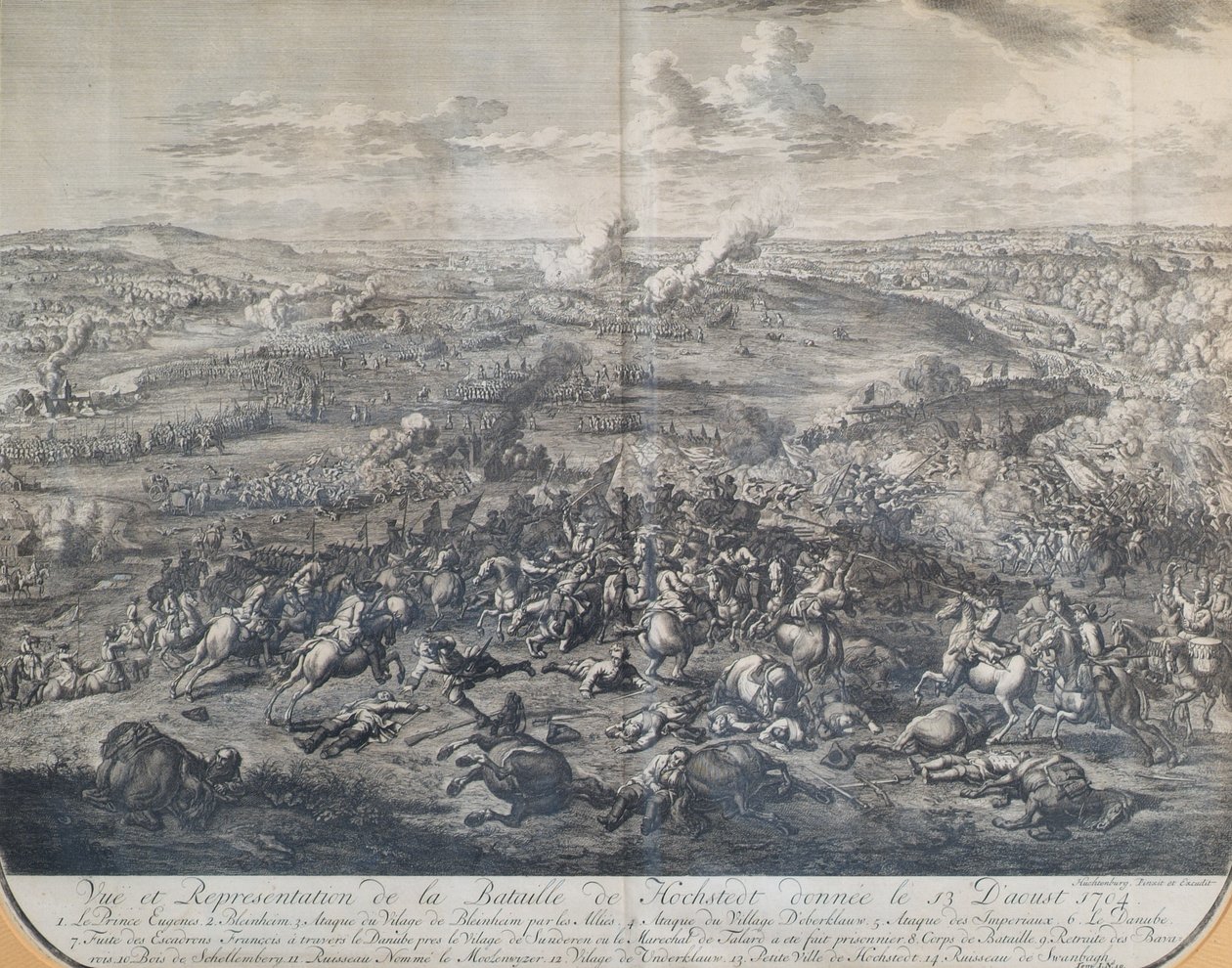 Slaget ved Höchstädt den 13. august 1704 af Jan van Huchtenburgh