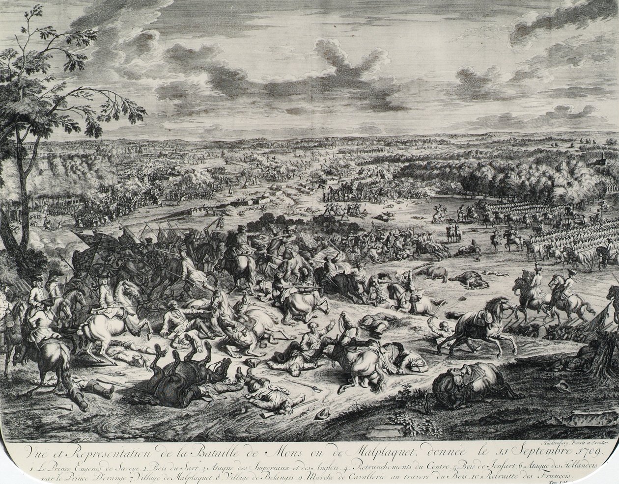 Slaget ved Malplaquet den 11. september 1709 af Jan van Huchtenburgh