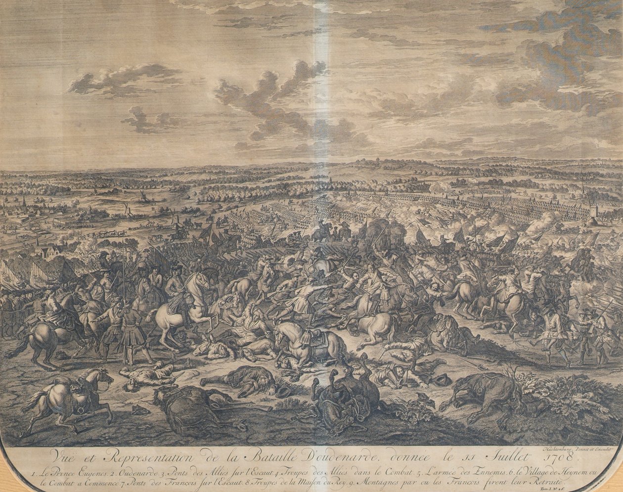 Slaget ved Oudenaarde den 11. juli 1708 af Jan van Huchtenburgh