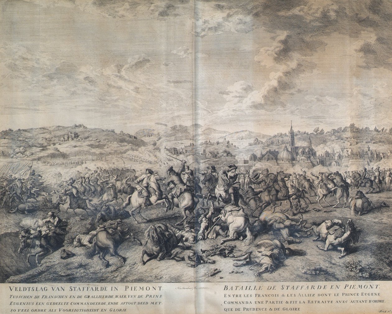 Slaget ved Staffarda den 18. august 1690 af Jan van Huchtenburgh