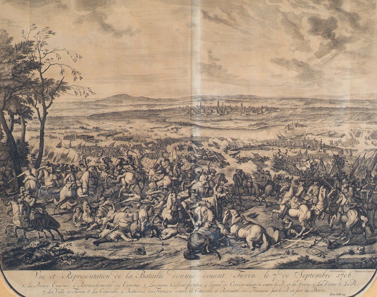 Slaget ved Torino den 7. september 1706 af Jan van Huchtenburgh
