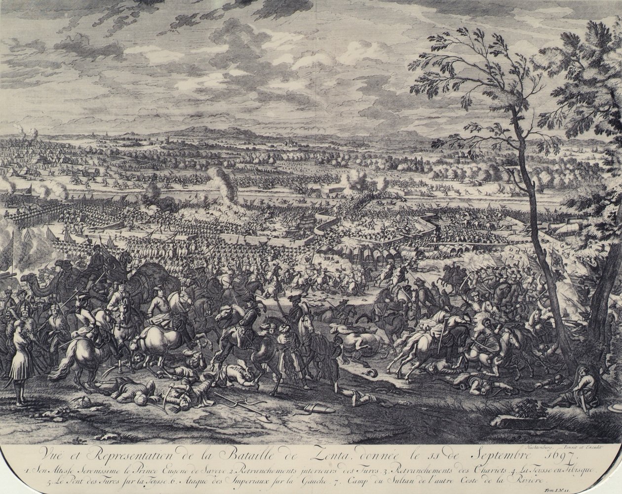 Slaget ved Zenta den 11. september 1697 af Jan van Huchtenburgh
