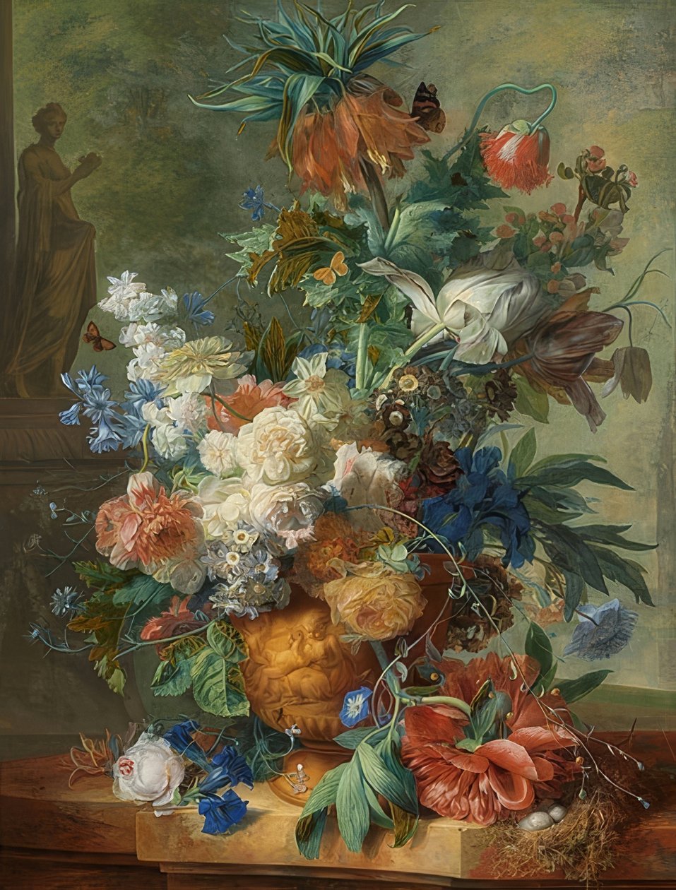 Stilleben med blomster. 1723 af Jan van Huysum