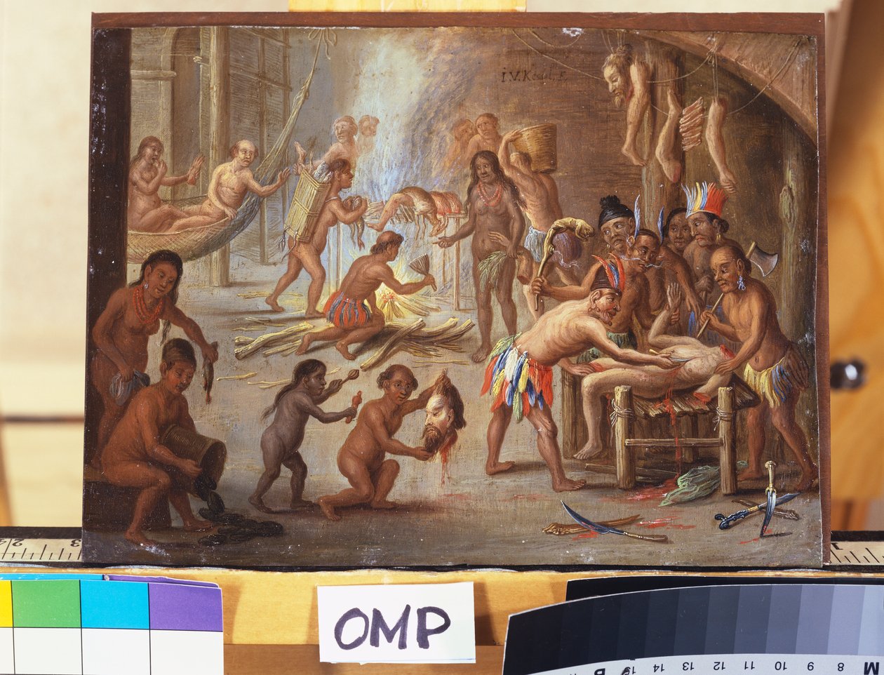 indianere som kannibaler af Jan van Kessel