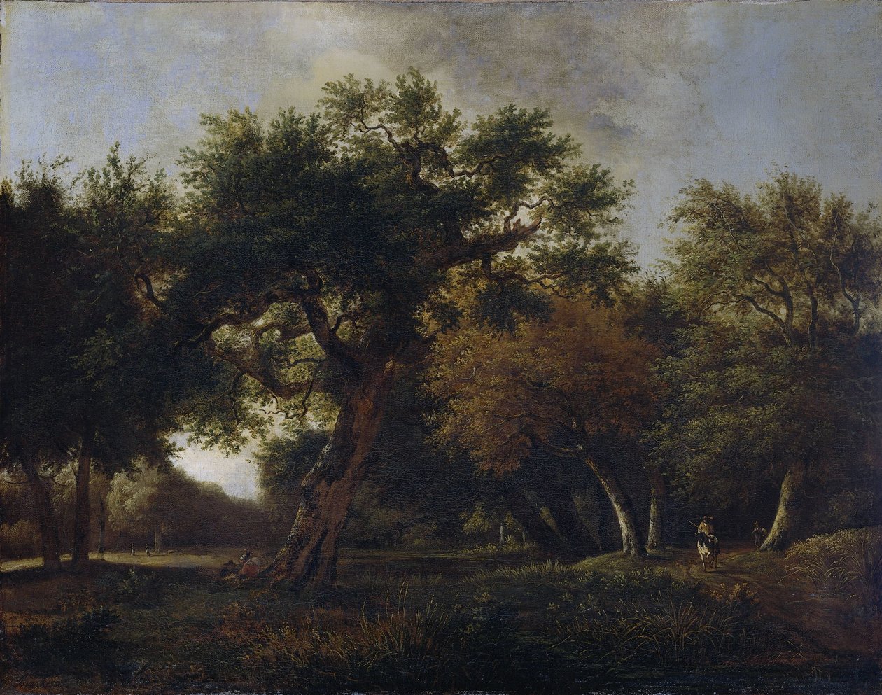 Udsigt i skoven af Jan van  Kessel