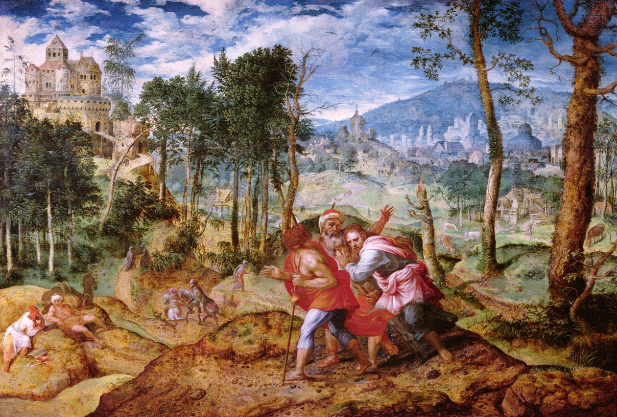 Kristus på vej til Emmaus af Jan van Mastel