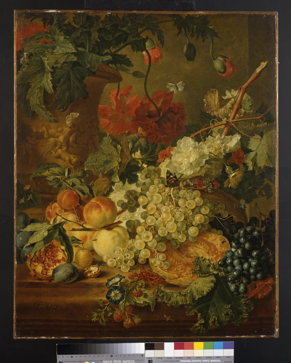 M.66 Frugt og Blomster, efter J. van Huysum af Jan van Os