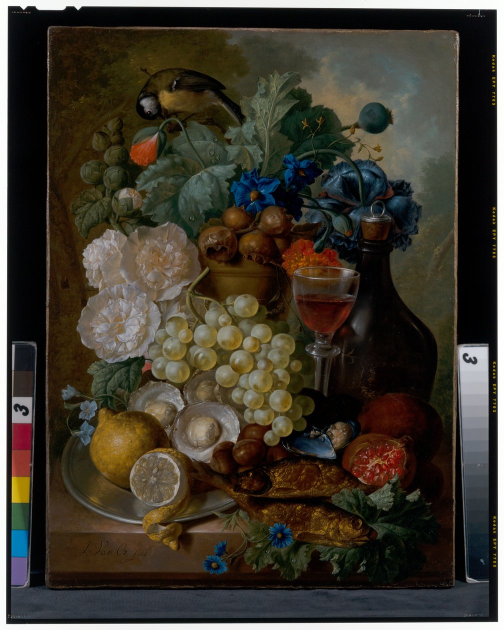 Stilleben, ca. 1700-tallet (olie på lærred) af Jan van Os