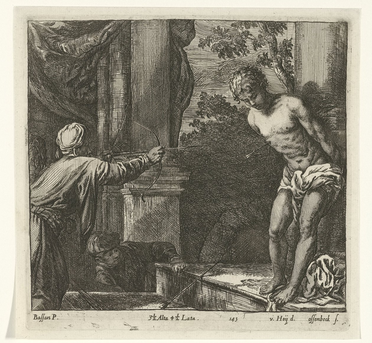 Sankt Sebastians martyrium af Jan van Ossenbeeck