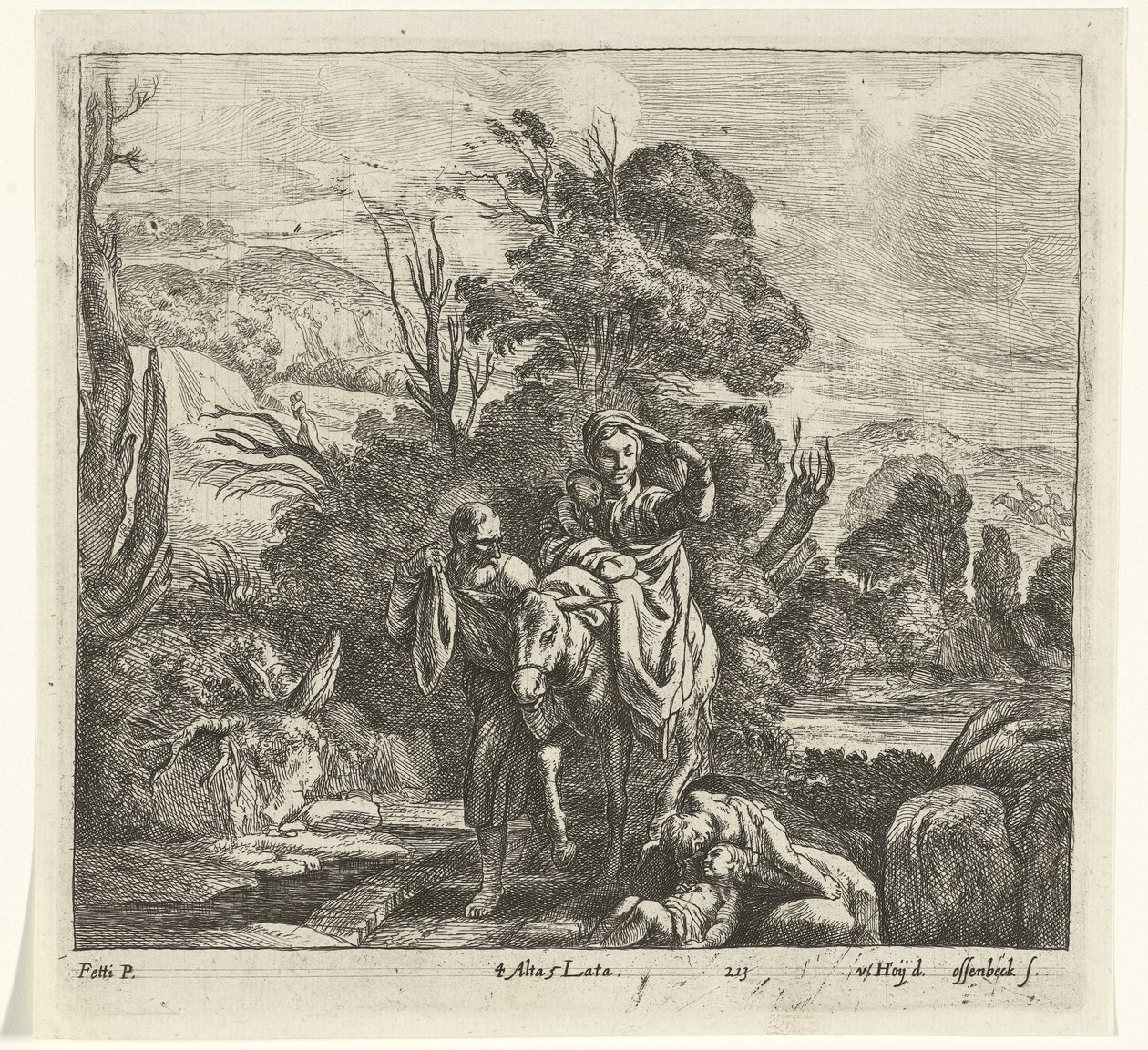 Flyvning til Egypten af Jan van Ossenbeeck
