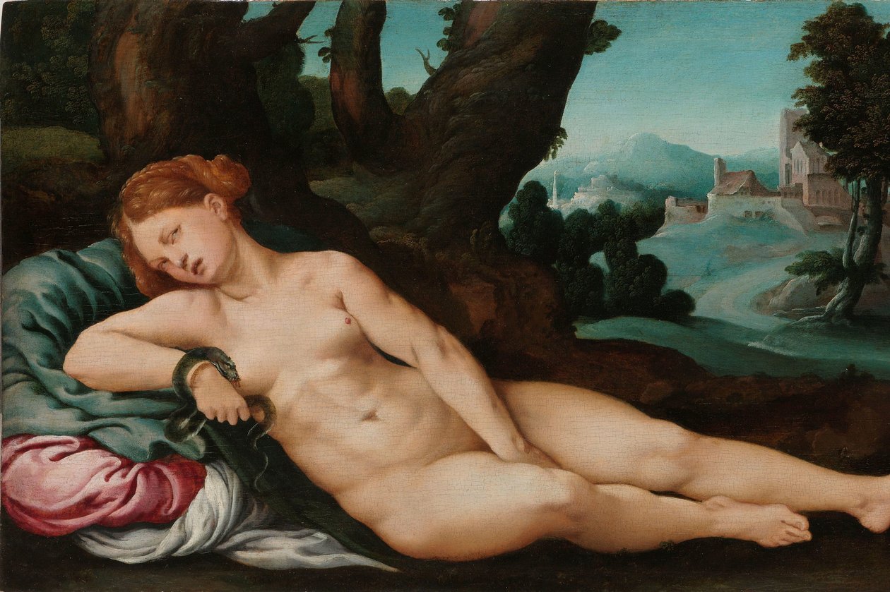 Den døende Kleopatra af Jan van Scorel (attributed to)