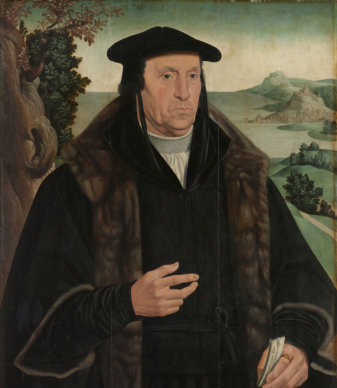 Portræt af Cornelis Aerentsz van der Dussen (1481-1556) af Jan van Scorel (copy after)