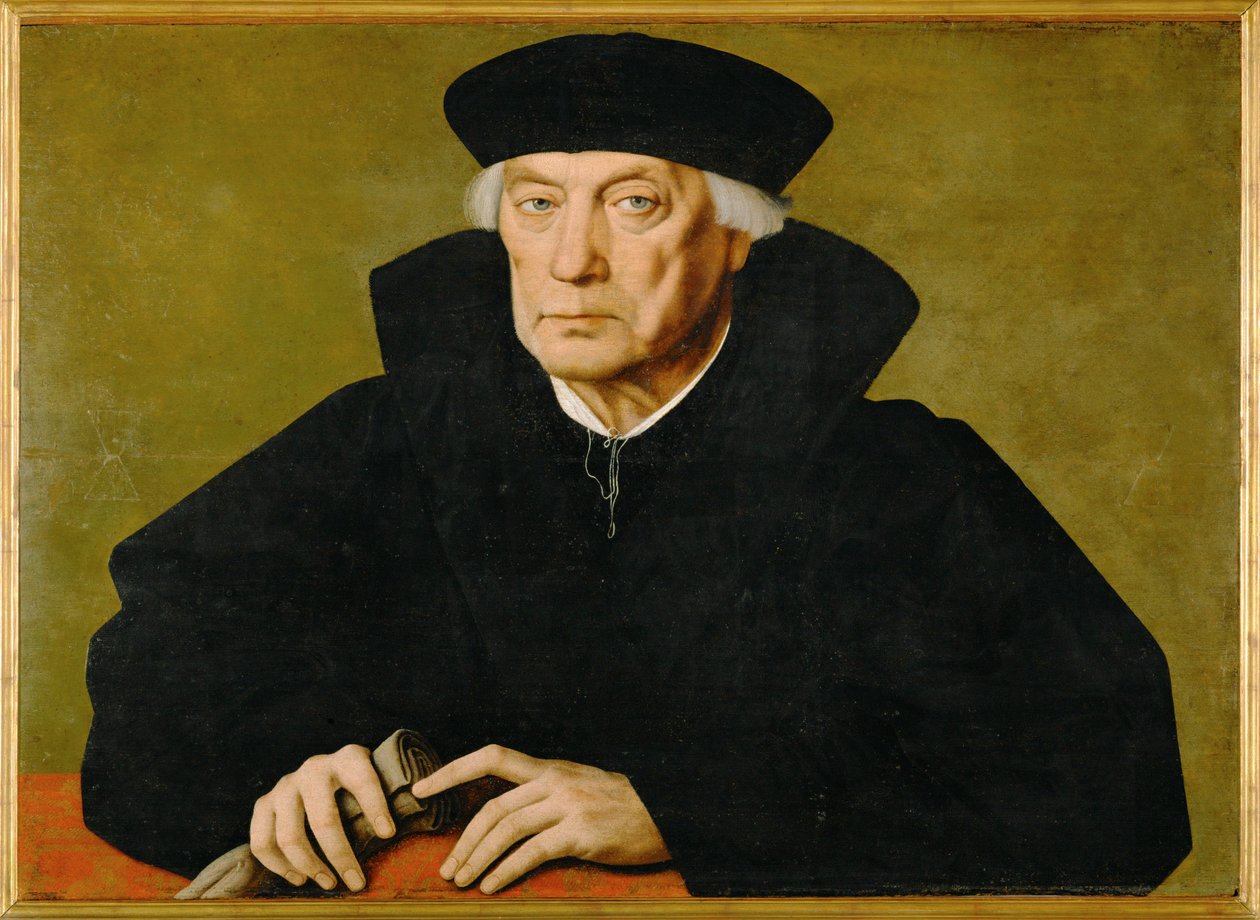 Jan II Carondelet, statsmand, rådgiver for Margarete af Parma (datter af kejser Karl V ... af Jan van Scorel
