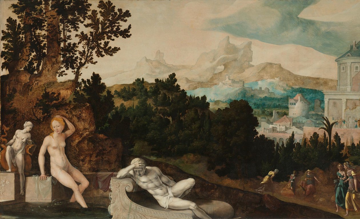 Landskab med Batseba af Jan van Scorel
