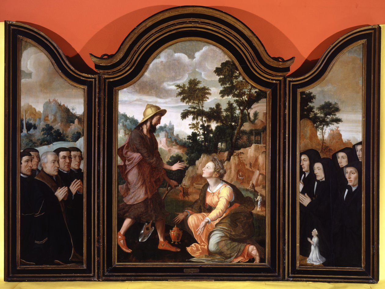 Noli Me Tangere, Donorer i vingerne, 1548-1554. af Jan van Scorel