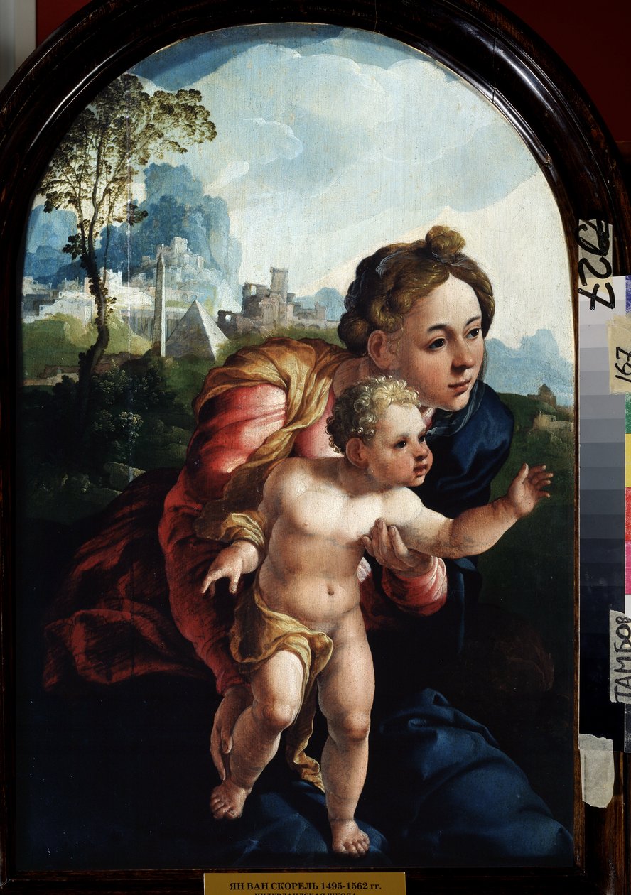 Jomfru og barn, 1530 af Jan van Scorel